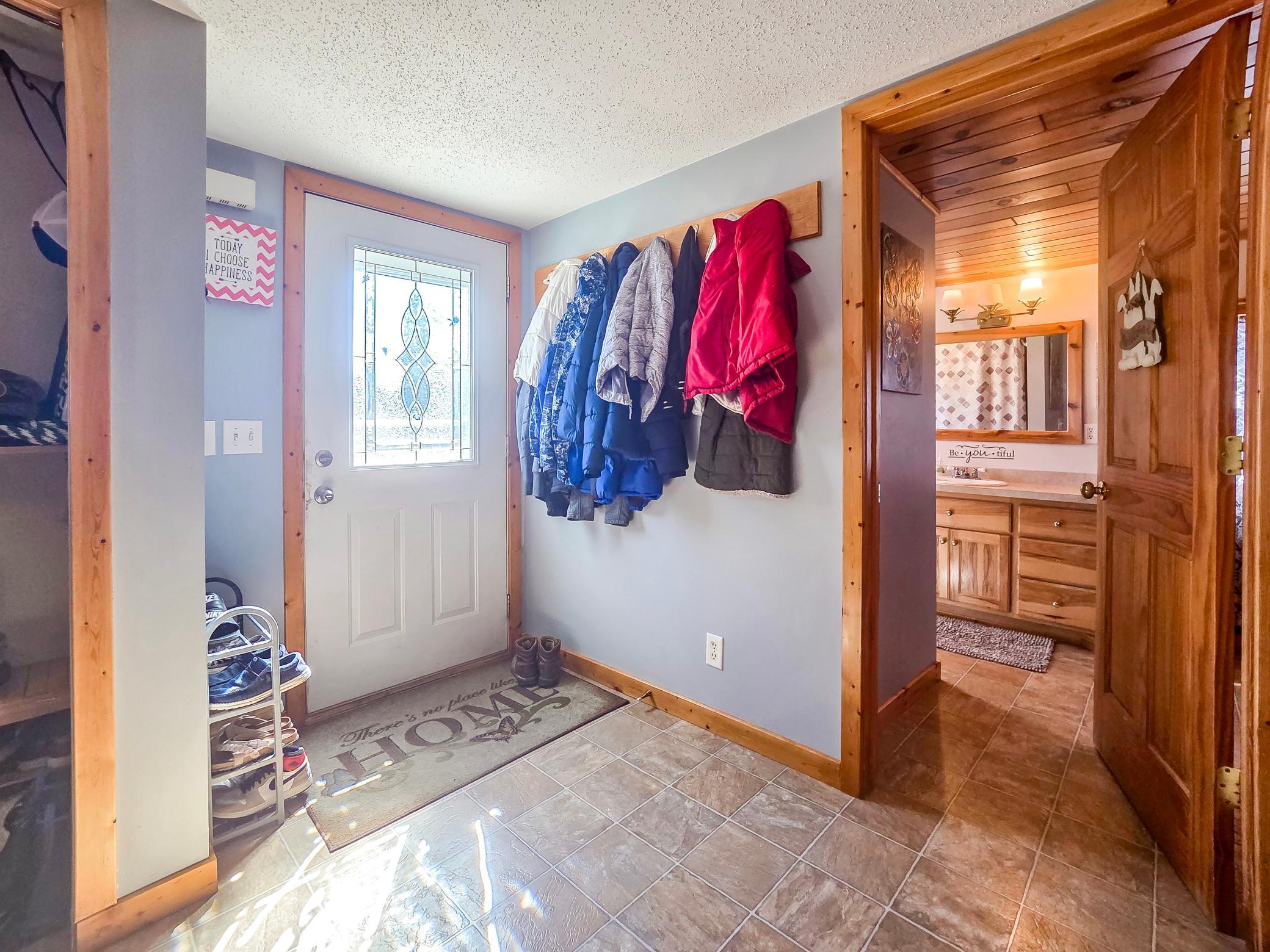 Front door/entry (door to bath on right)