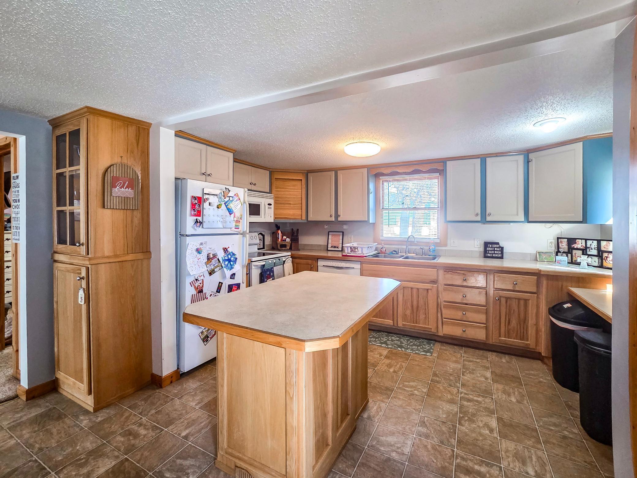Large kitchen with island