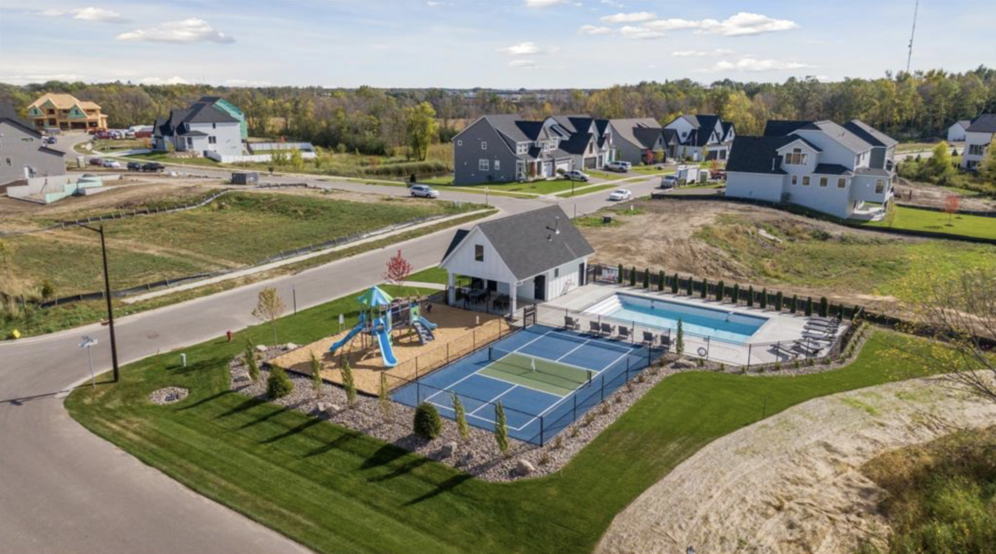 Community Pool, Clubhouse, Pickleball Court and Playground