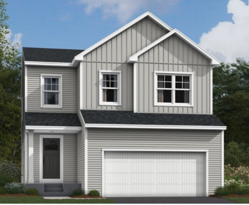Louisville C elevation. Not actual exterior colors.