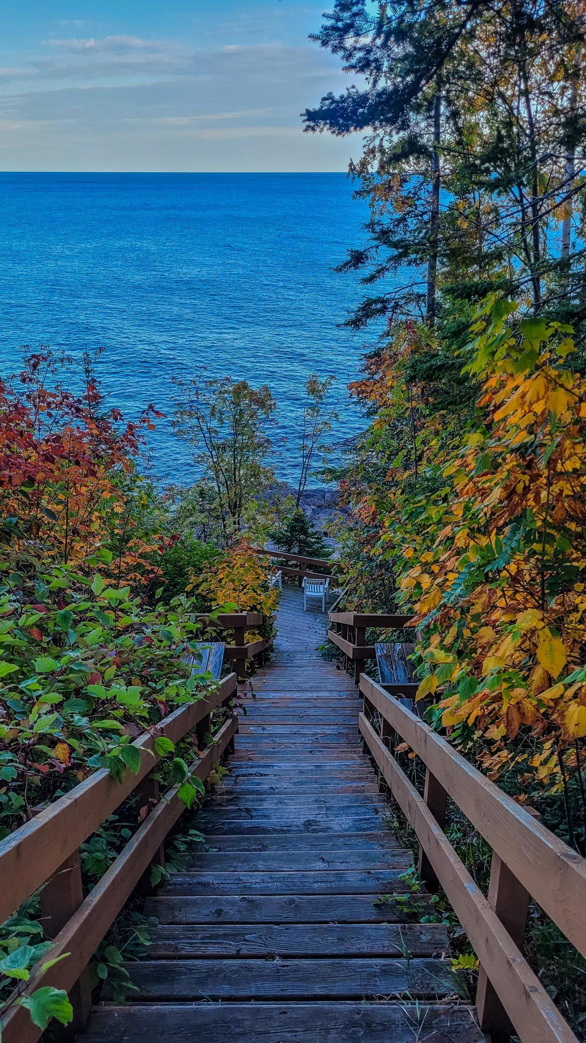Stairs to Lake