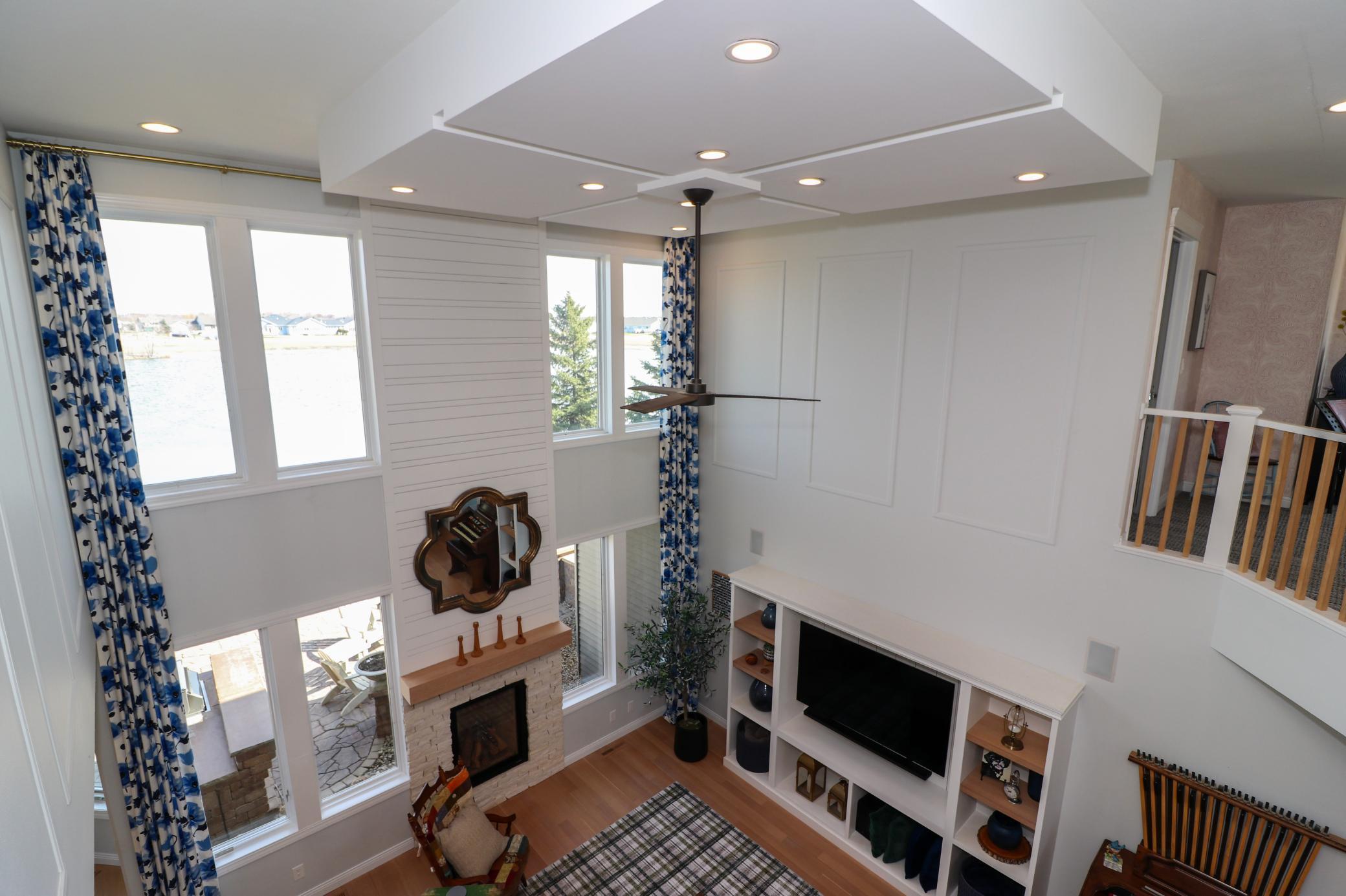 living room from above