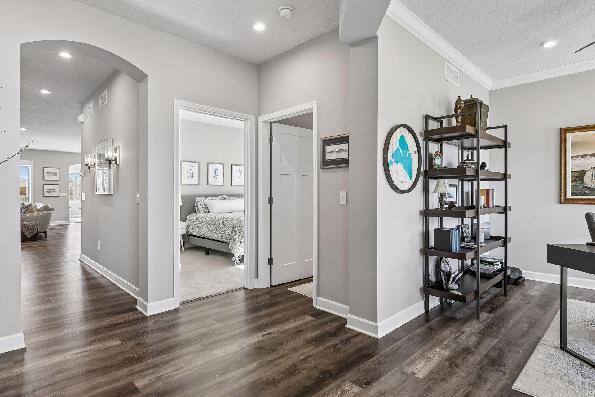 Arched opening creates a welcoming flow off the foyer.