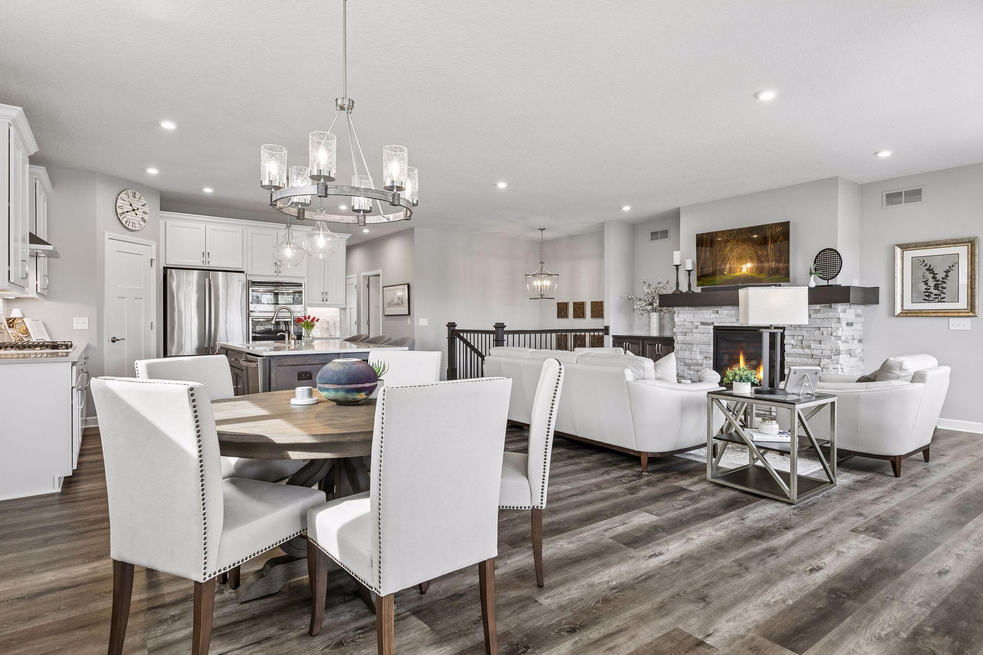 Open, yet cozy - creating a cohesive feel.