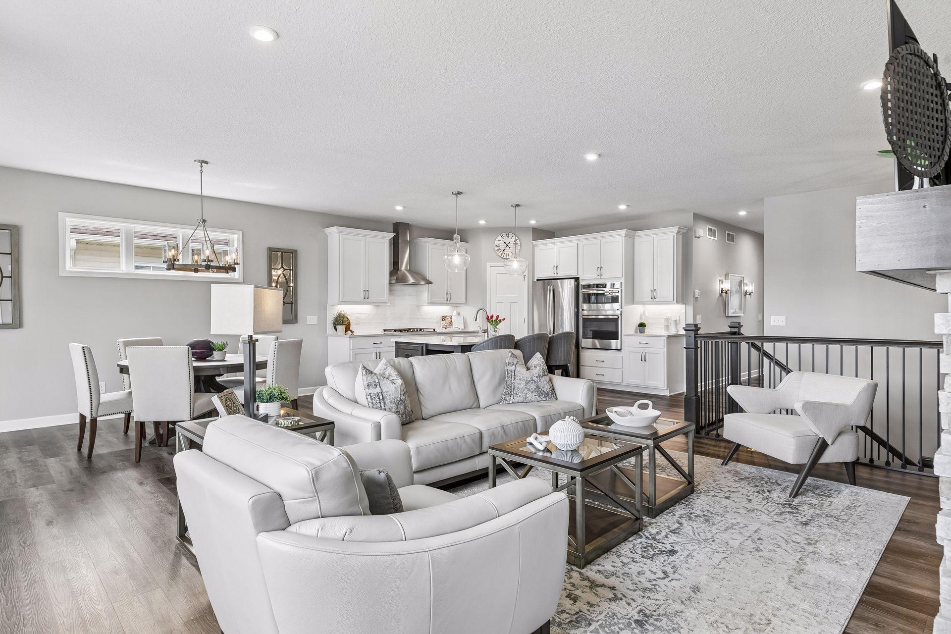 Enjoy the beauty and function of the thoughtfully selected custom lighting throughout the home. Home has not been staged - this is how it looks all the time! :)