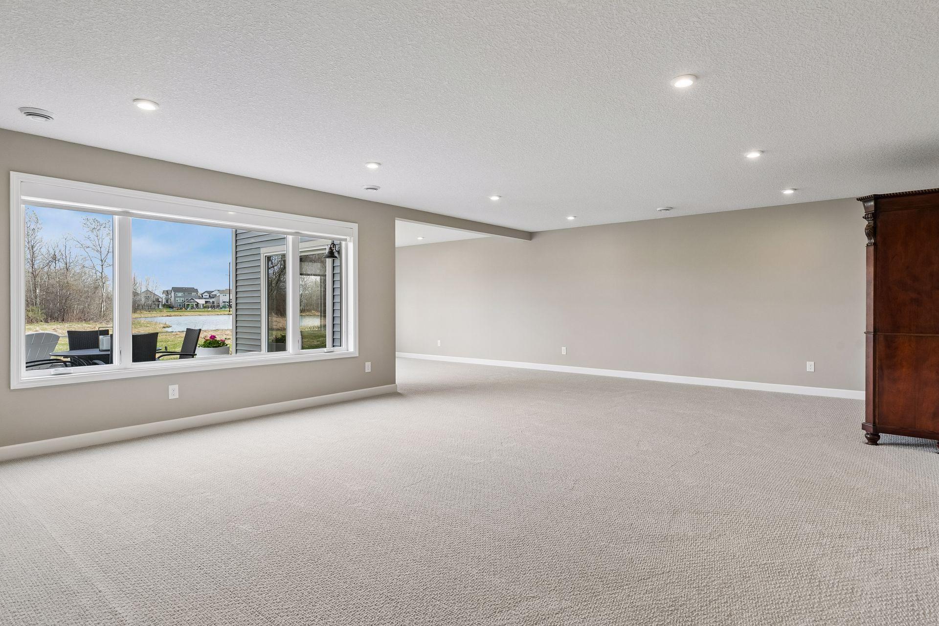 Plenty of space for a built-in bar.