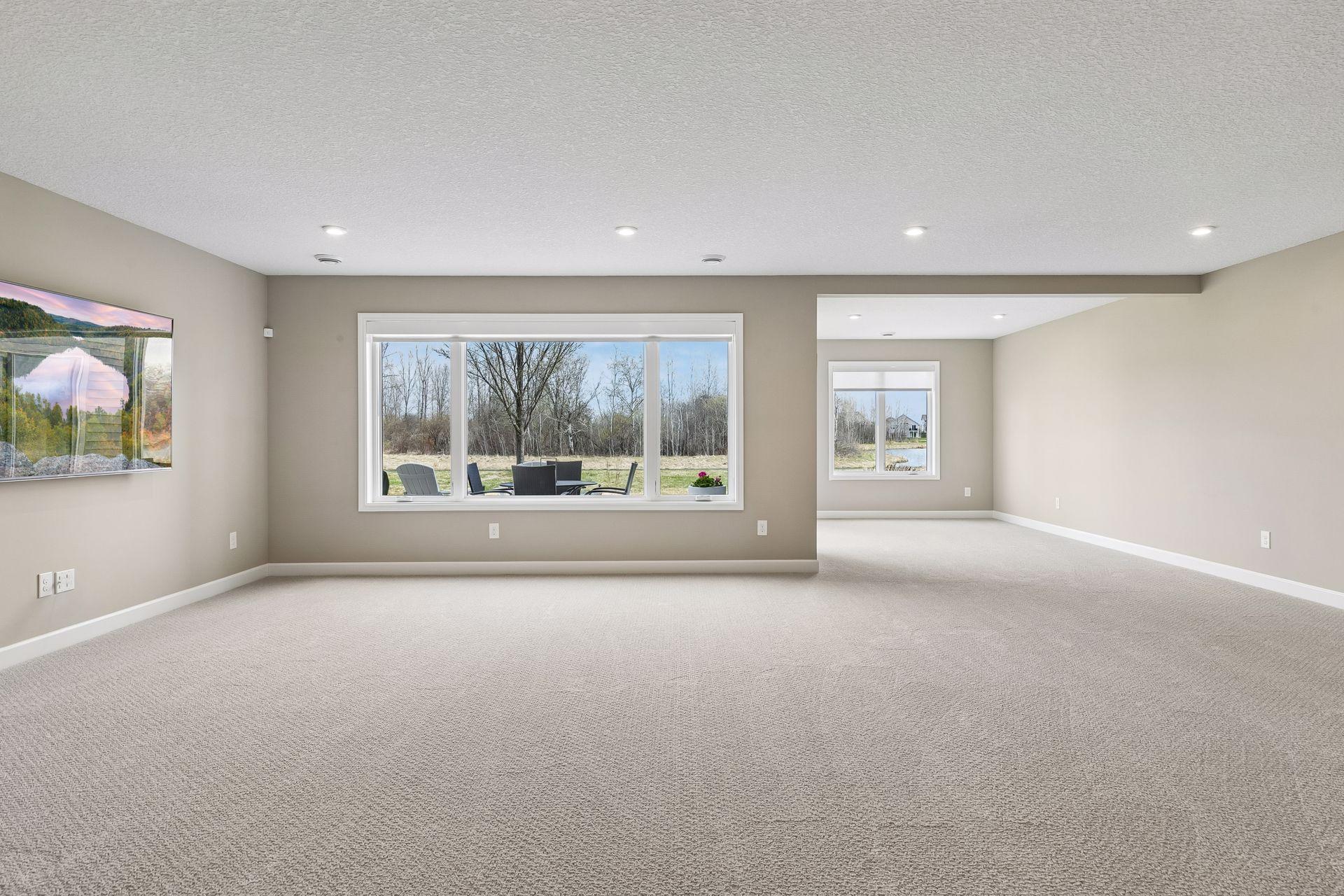 New high grade carpet and freshly painted walls. (prior carpet was replaced due to a defect in the pad) So much room to use as you wish.