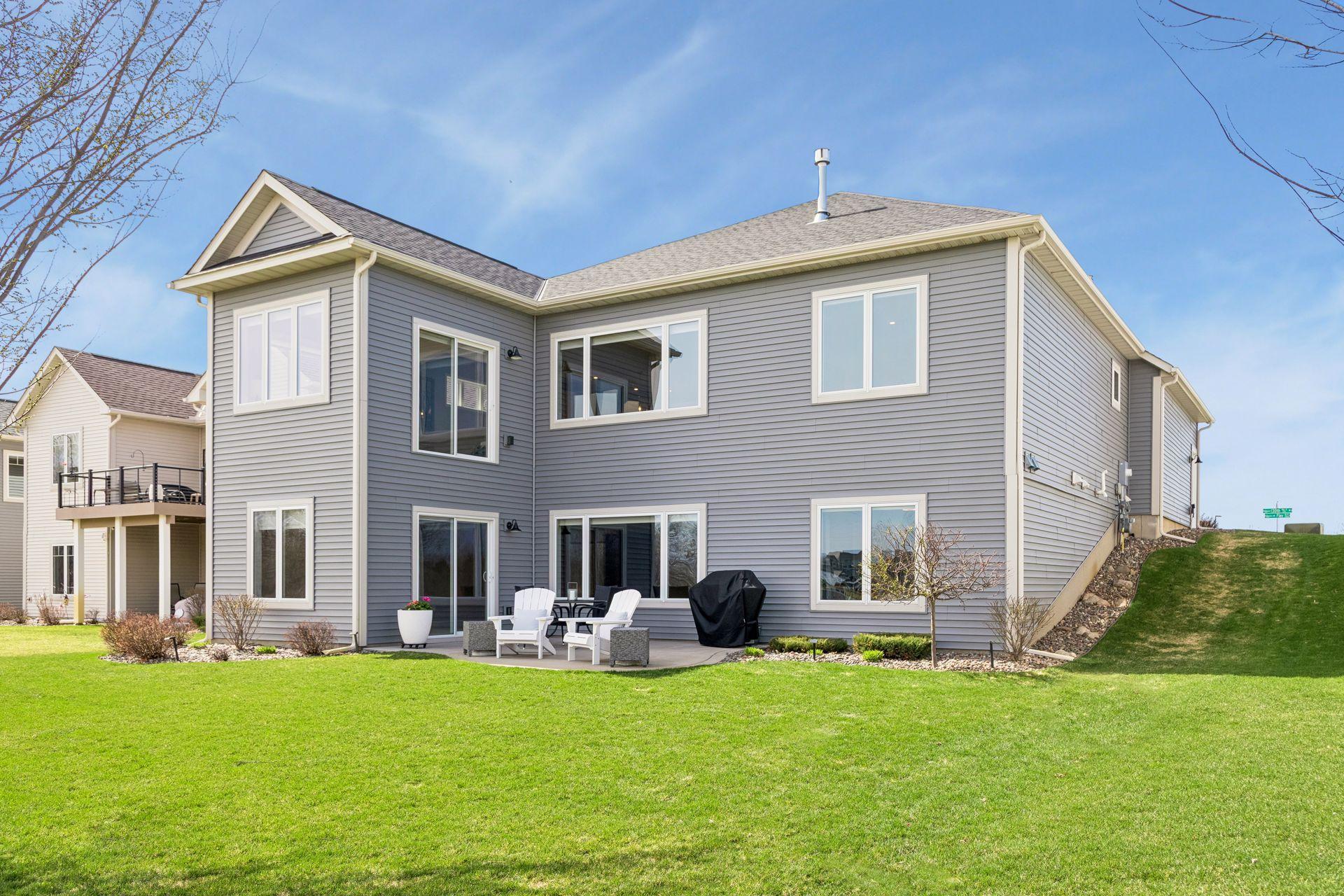 Look at all the oversized windows off the back of this home - insures lots of natural light.