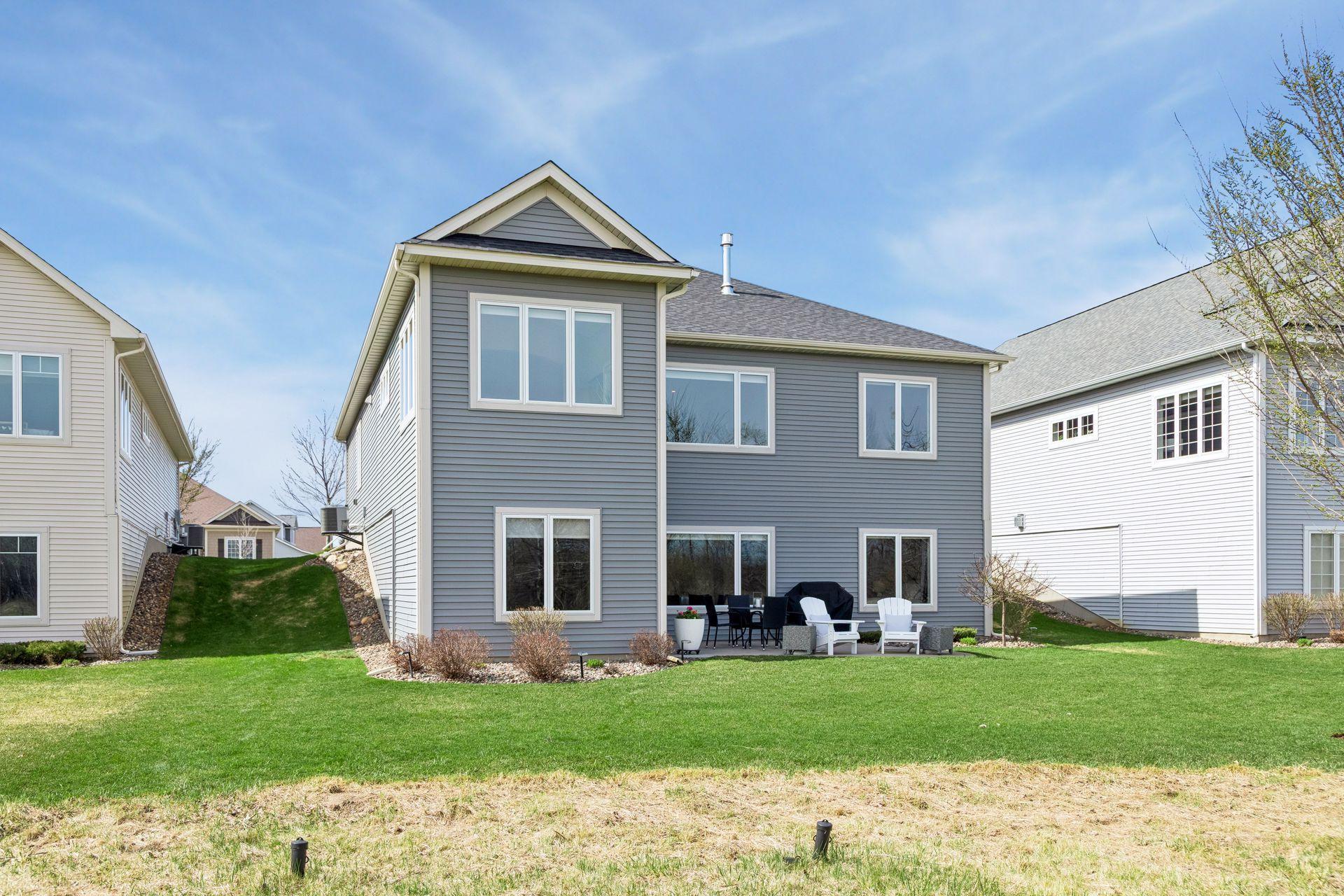 Association maintains snow/lawn care, irrigation and twice a year shrub trimming.