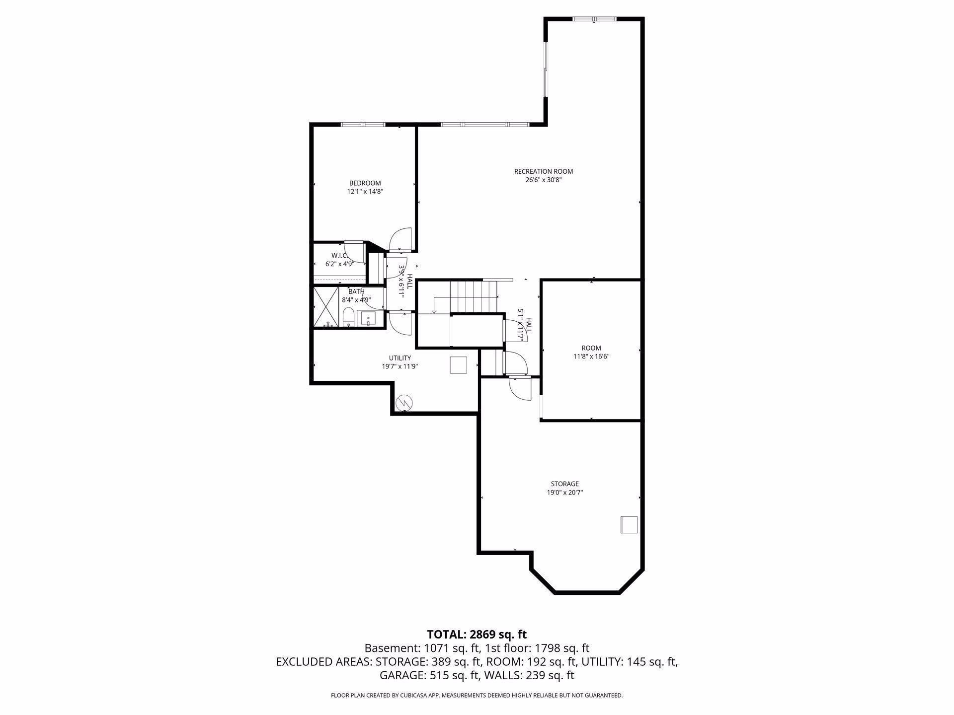 Lower level floorpan