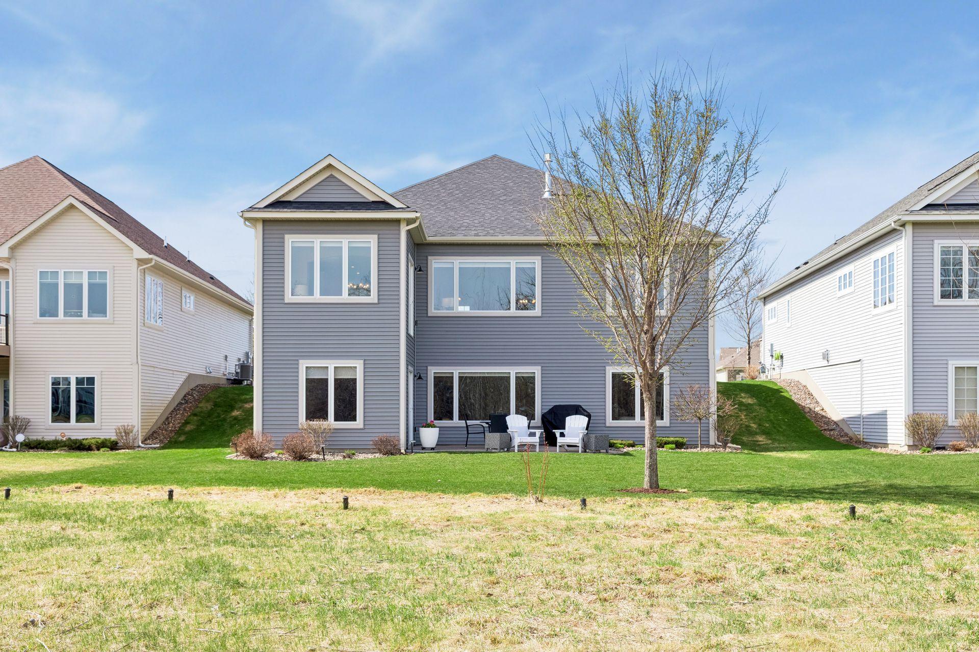 This native grass area was just trimmed and grows lush and provides beautiful visual interest.