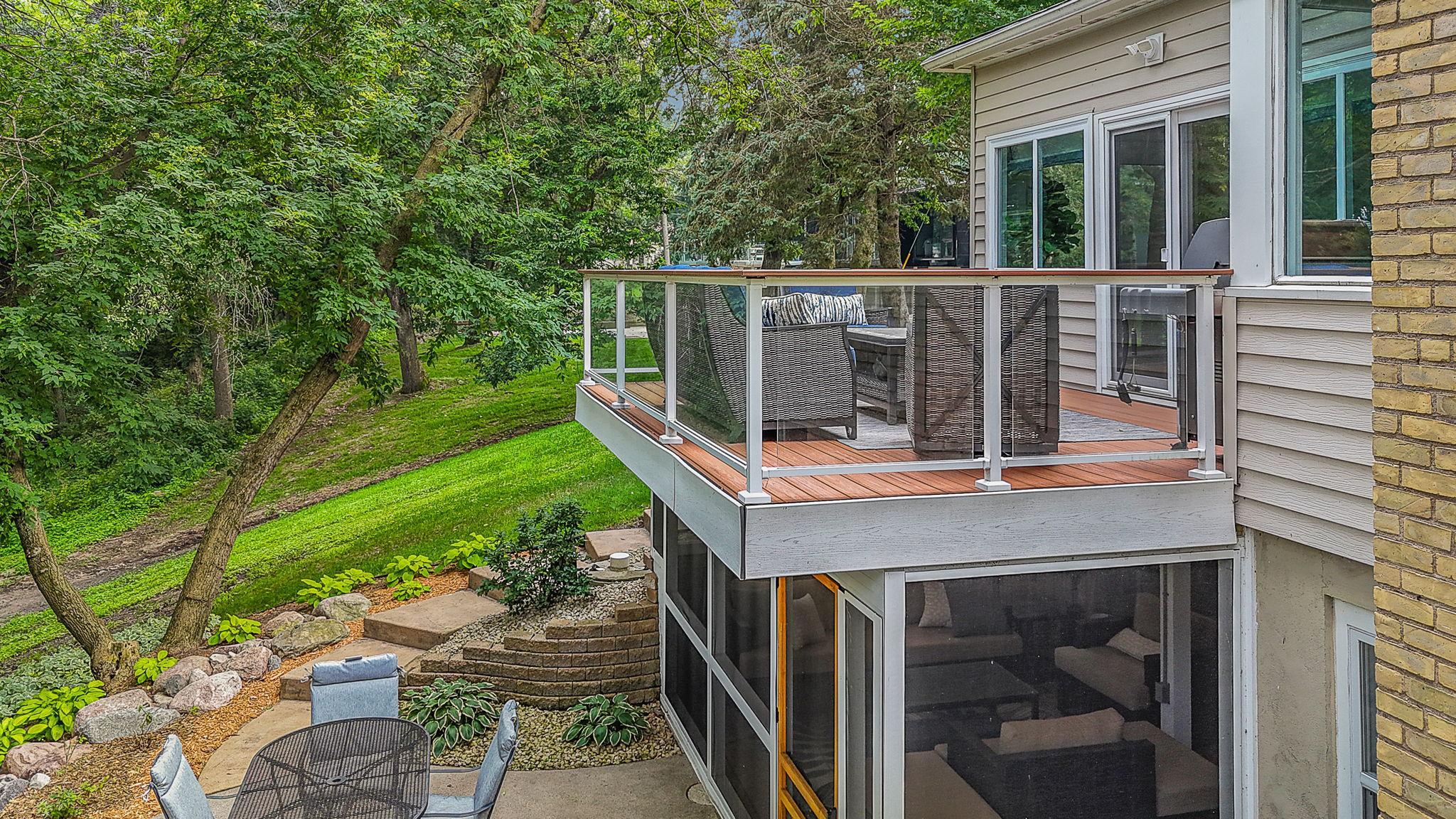 Deck And Three Season Porch Combination Gives Endless Gathering Outdoor Options!