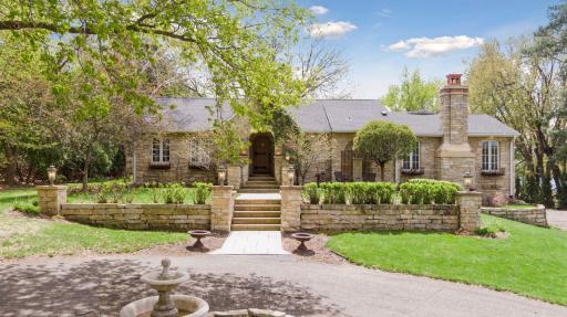 All stone exterior, in elegant Italian/Spanish style