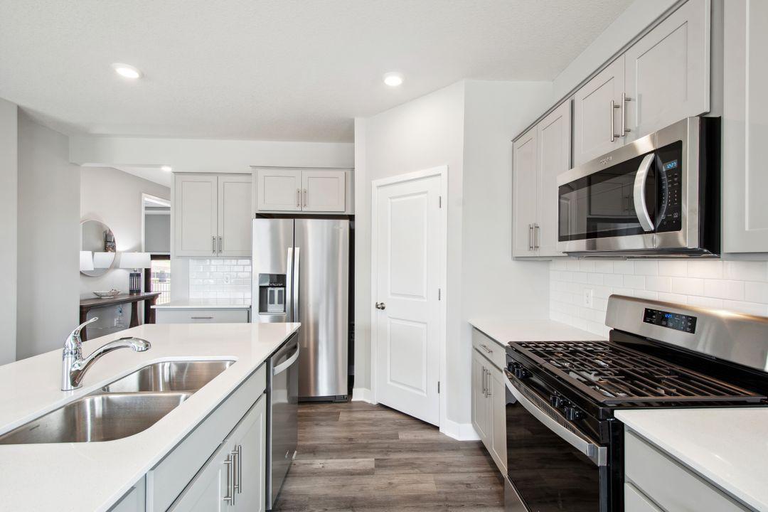 Check out the well-acquainted corner pantry!