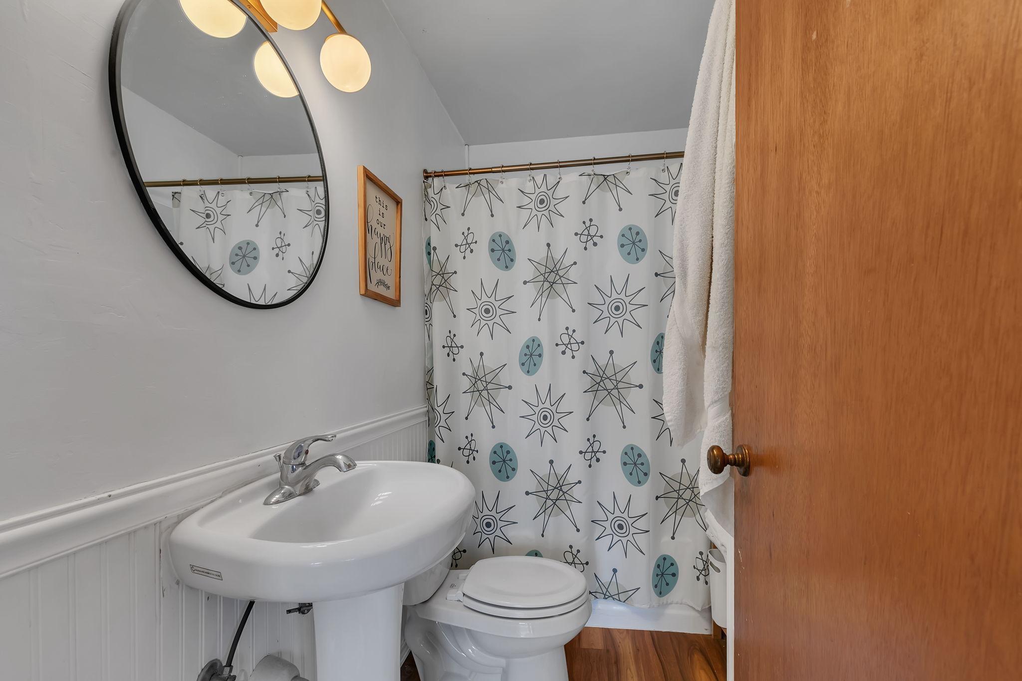 Full bath with storage