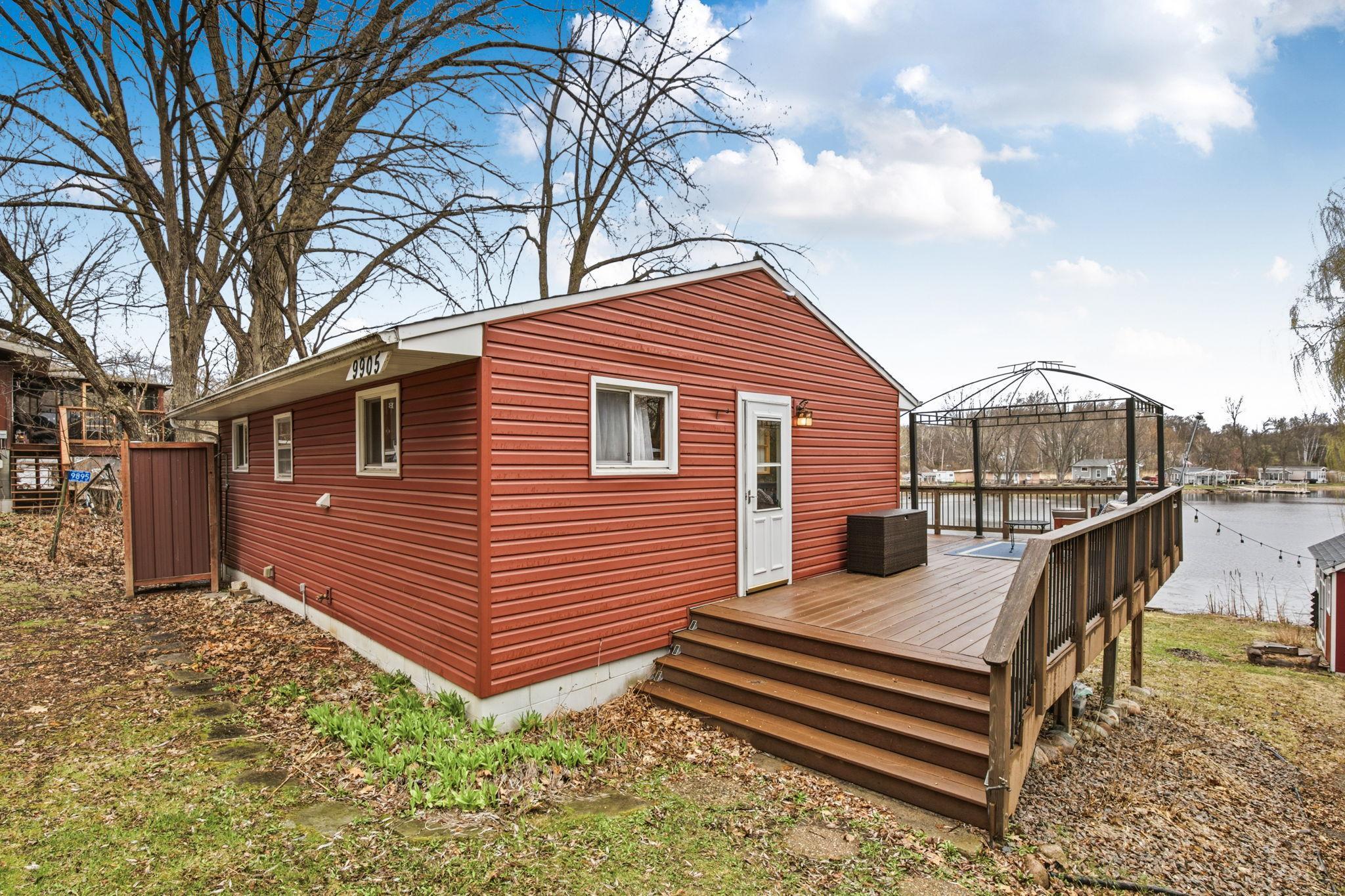 Huge wrap around Trex decking