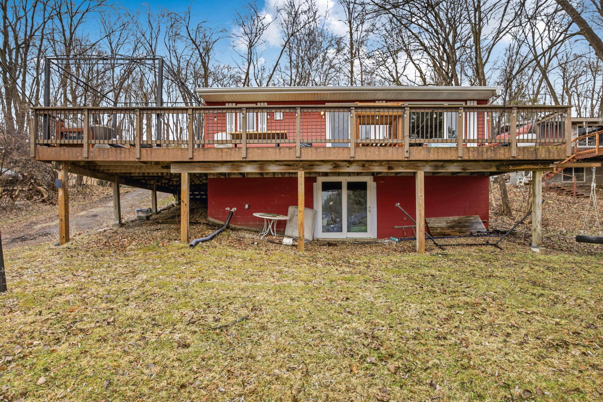 Lower level unfinished-or use for storage