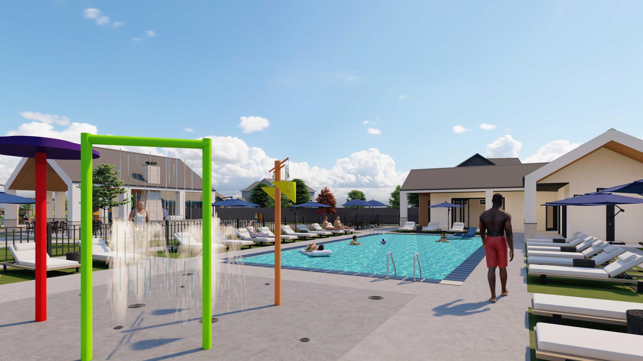 Splash Pad- Private Community Amenities