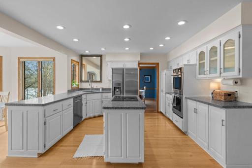 The thoughtfully designed kitchen blends style and function.