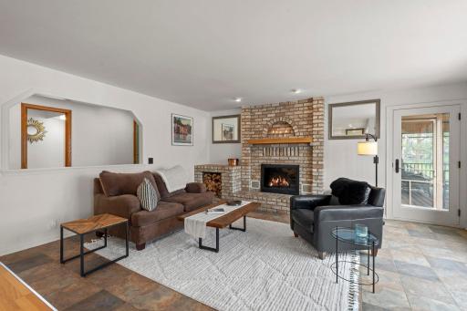 The main level is rich with inviting spaces for both entertaining and relaxation.