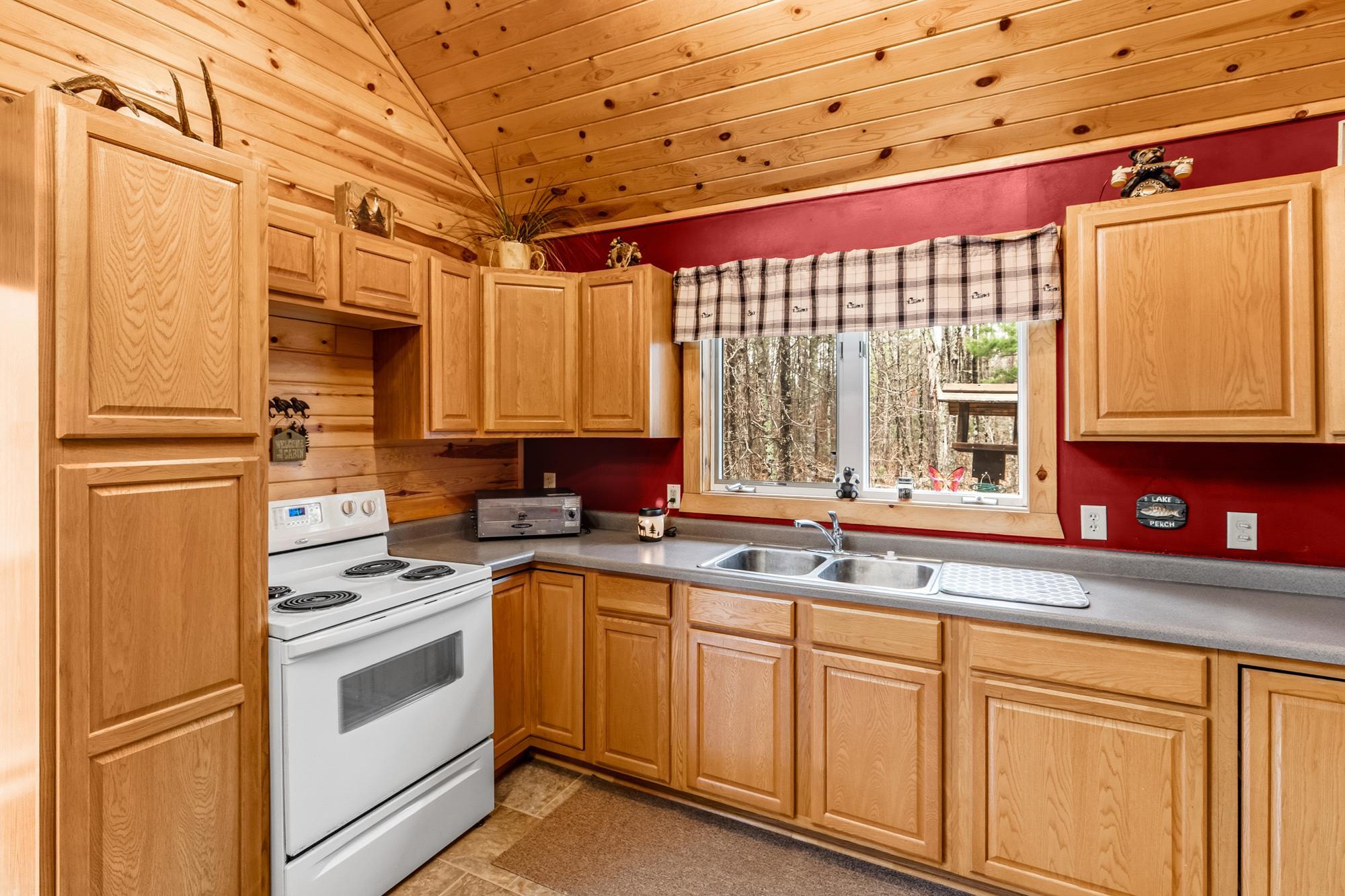 A nice amount of cabinetry to fulfill your kitchen storage needs.