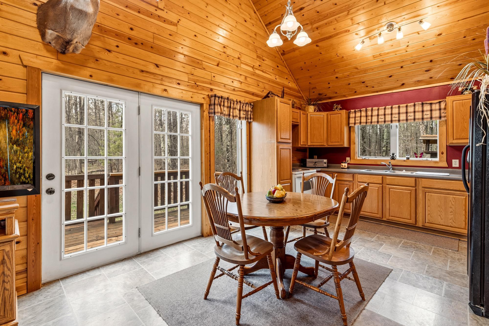 Conveniently keep your grill on the deck for easy access to the kitchen.