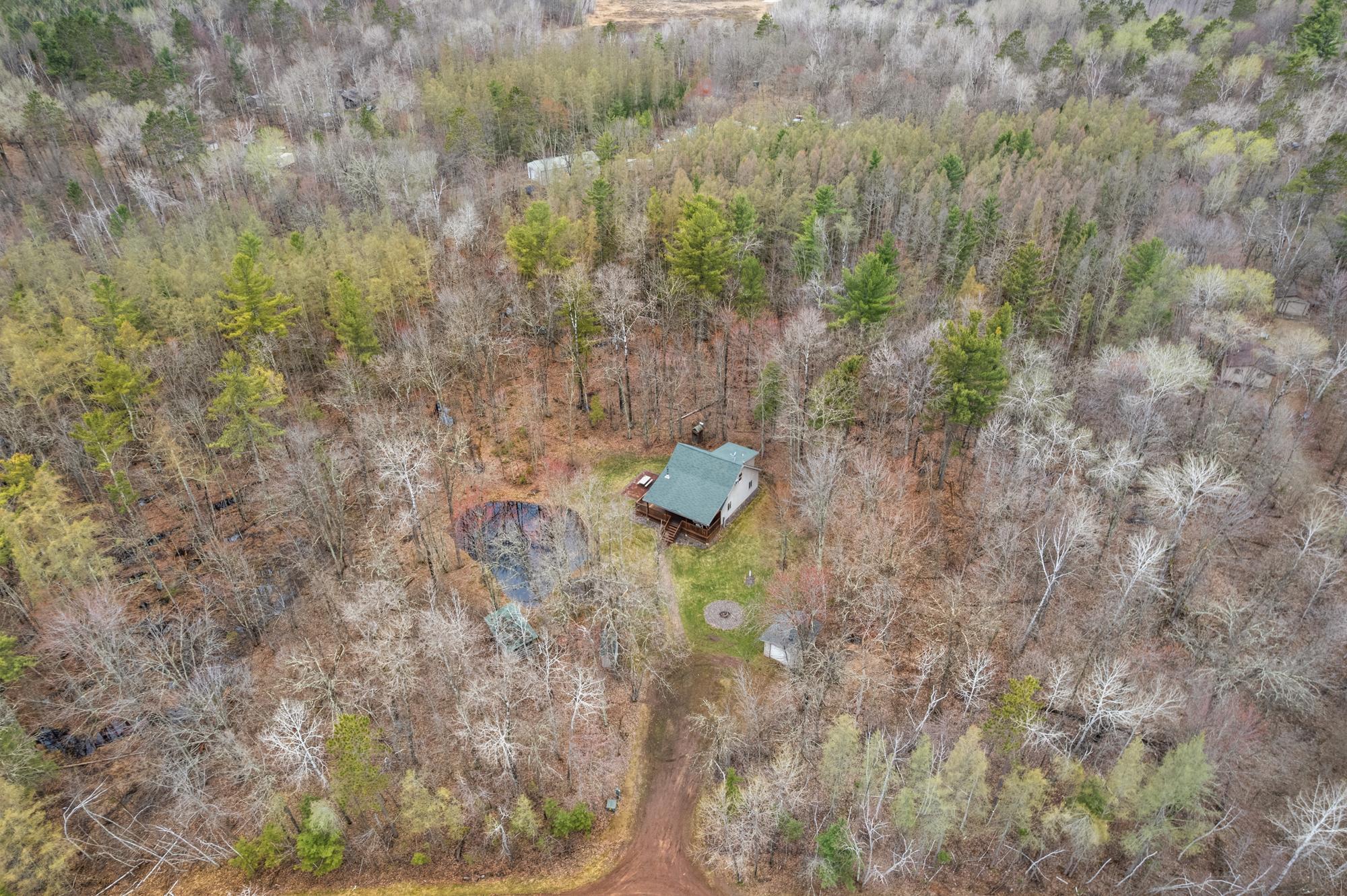 Just wait until the trees are full of leaves and the woods fill in.