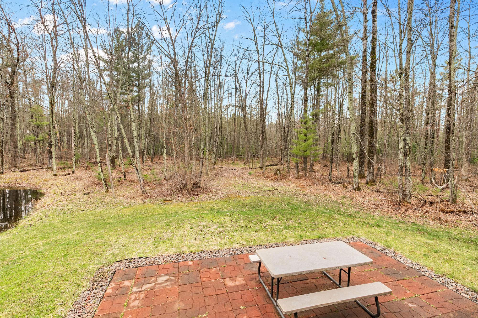 The 20 X 13 paver patio.