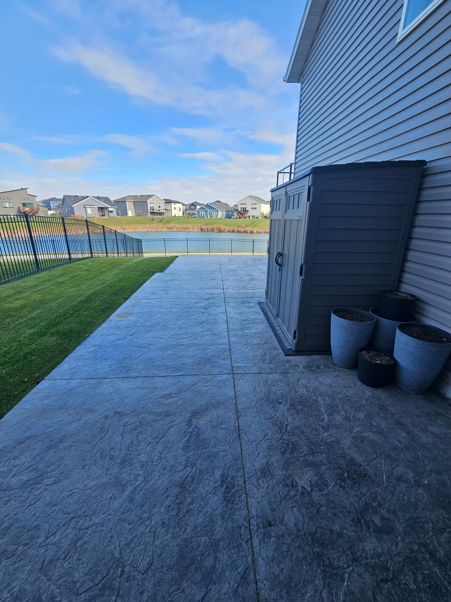 Pond views with walking path