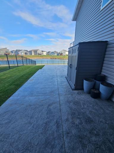 Pond views with walking path