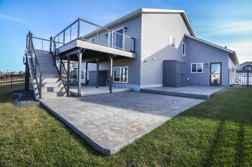 2 tiered stamped patio