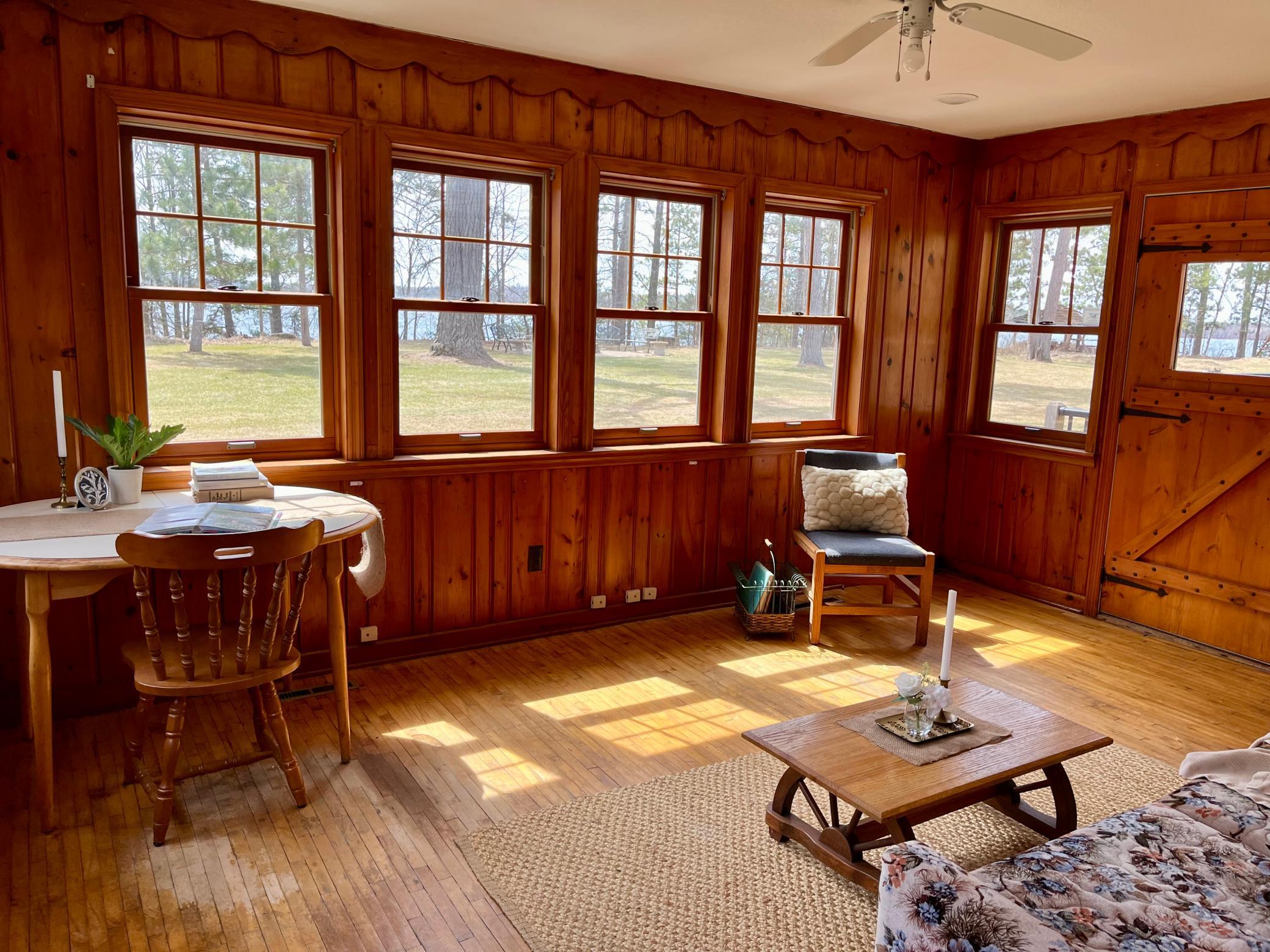 Bonus sun room overlooking the lake