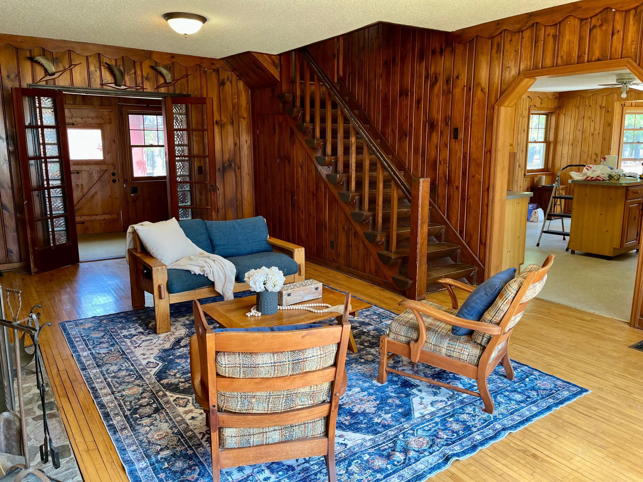 Beautiful wood stairs!