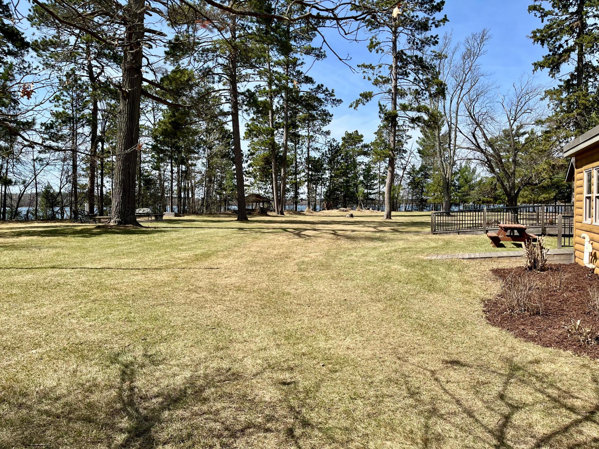 Spacious property with towering pines