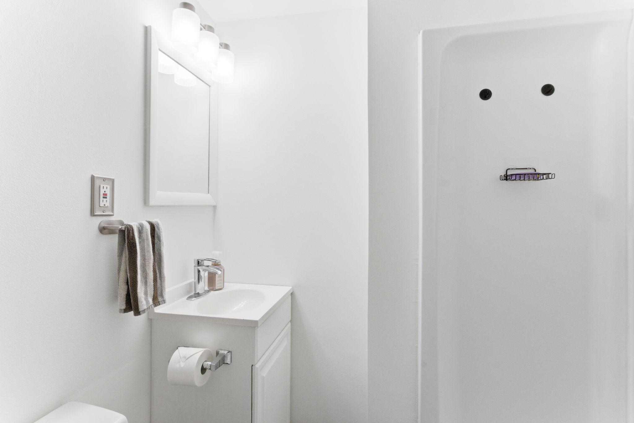 Lower level 3/4 bath