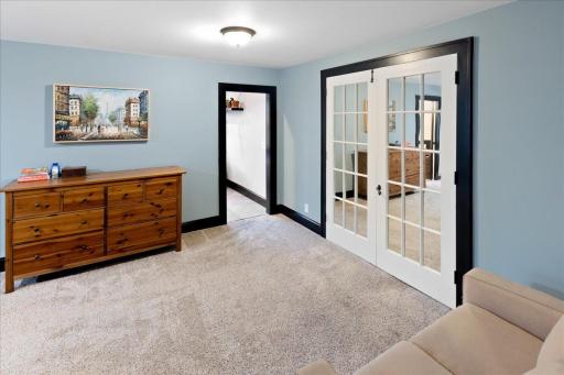 Large walk-in closet offering abundant storage and organization.