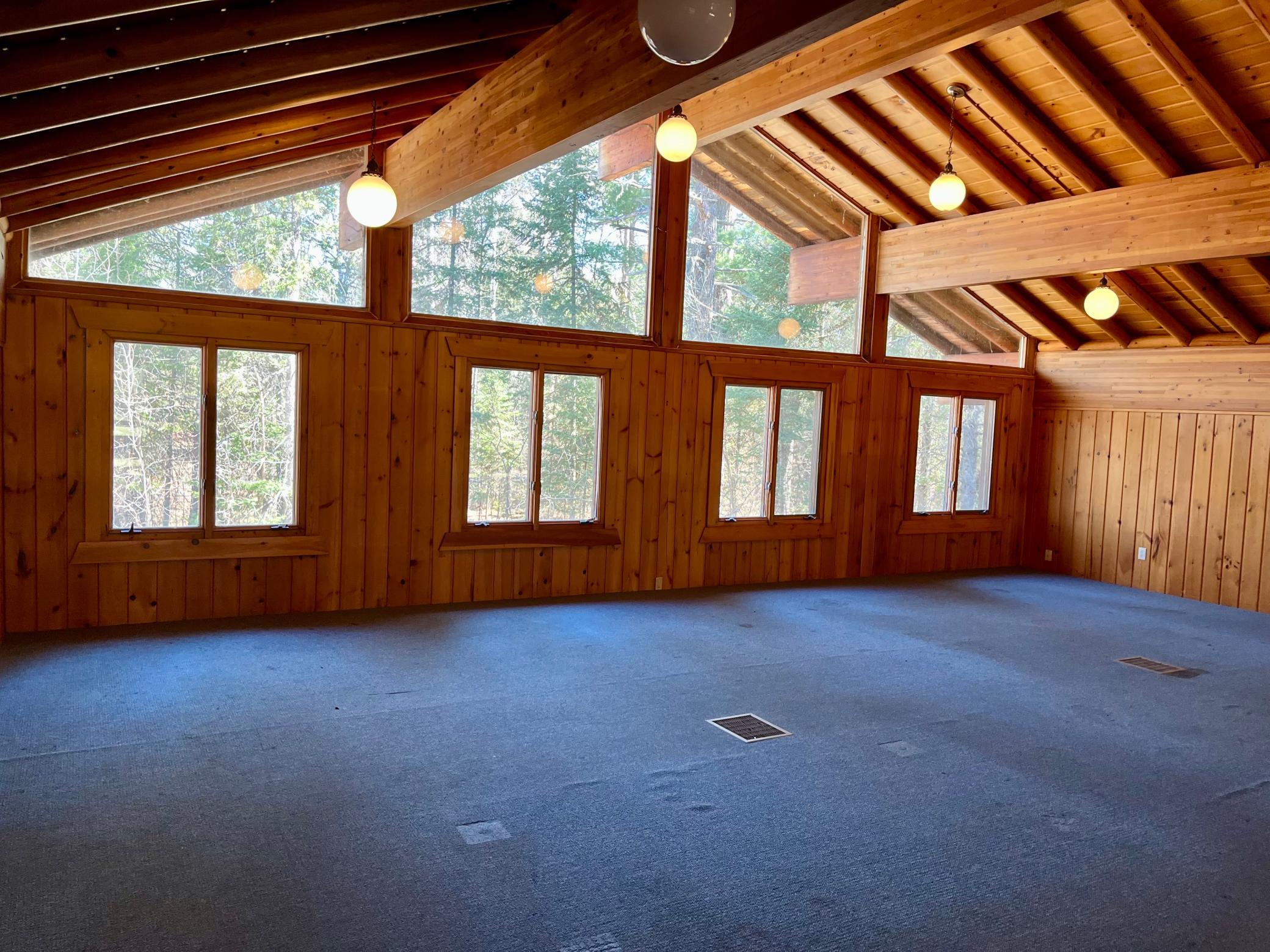 Lots of windows in the loft bringing the outside in