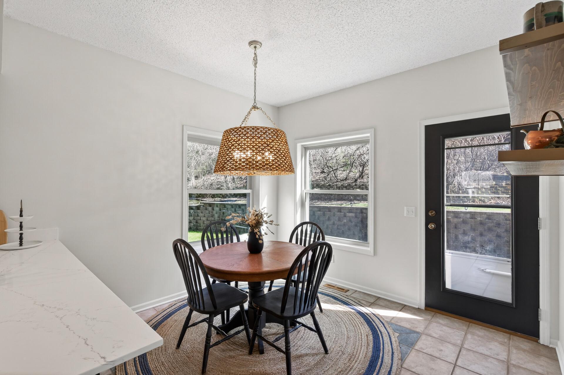 Dining Area, Door to the Patio
