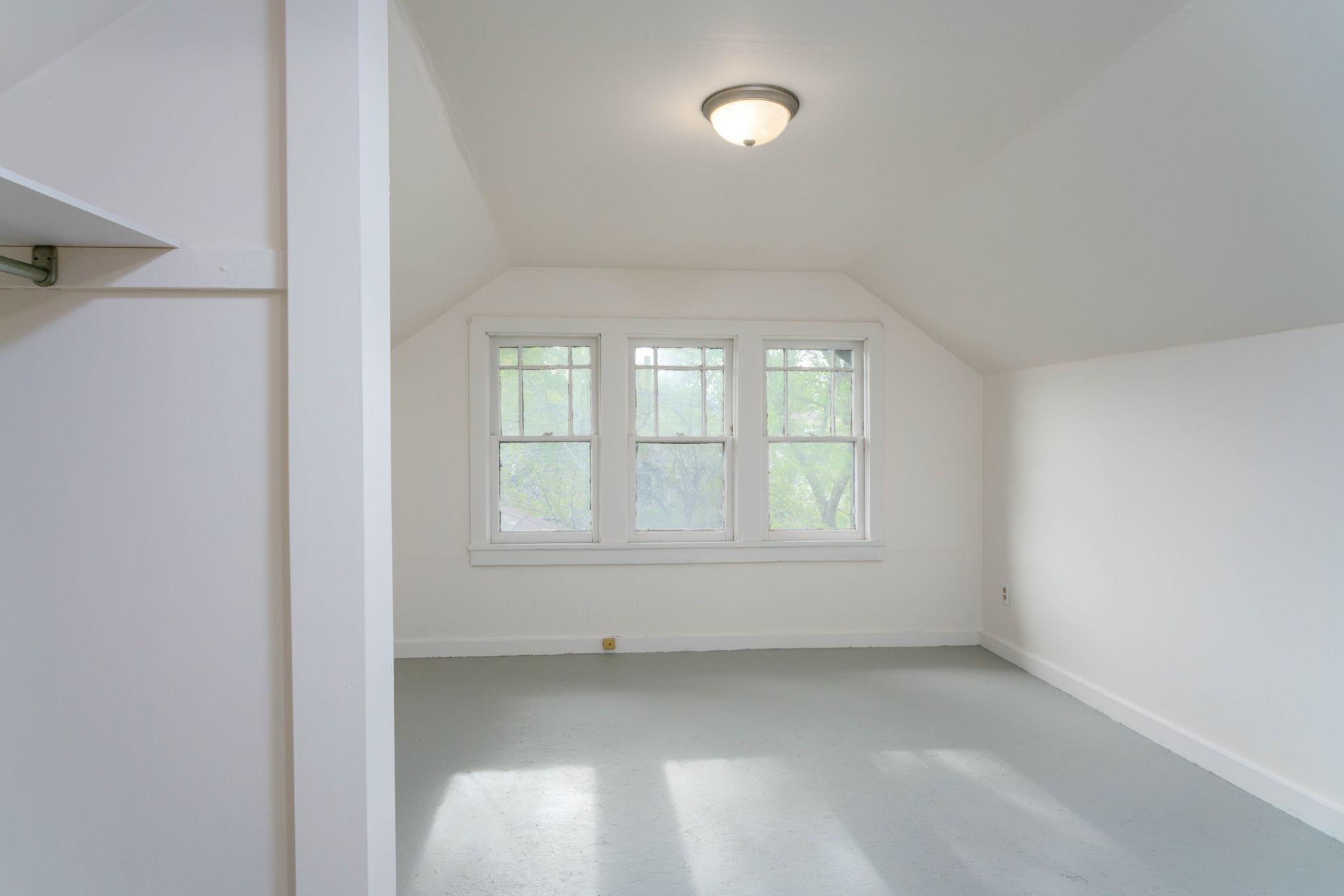 One of two good-sized bedrooms upstairs.