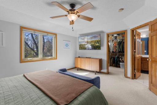 Six panel doors throughout the primary bedroom suite and throughout the home!