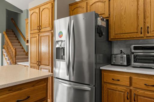 Stainless appliances throughout the kitchen (new in 2021) including a new stainless dishwasher in 2025.