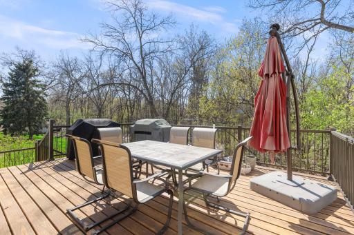 Large 20 x 15 foot deck with staircase (erected in 2018).