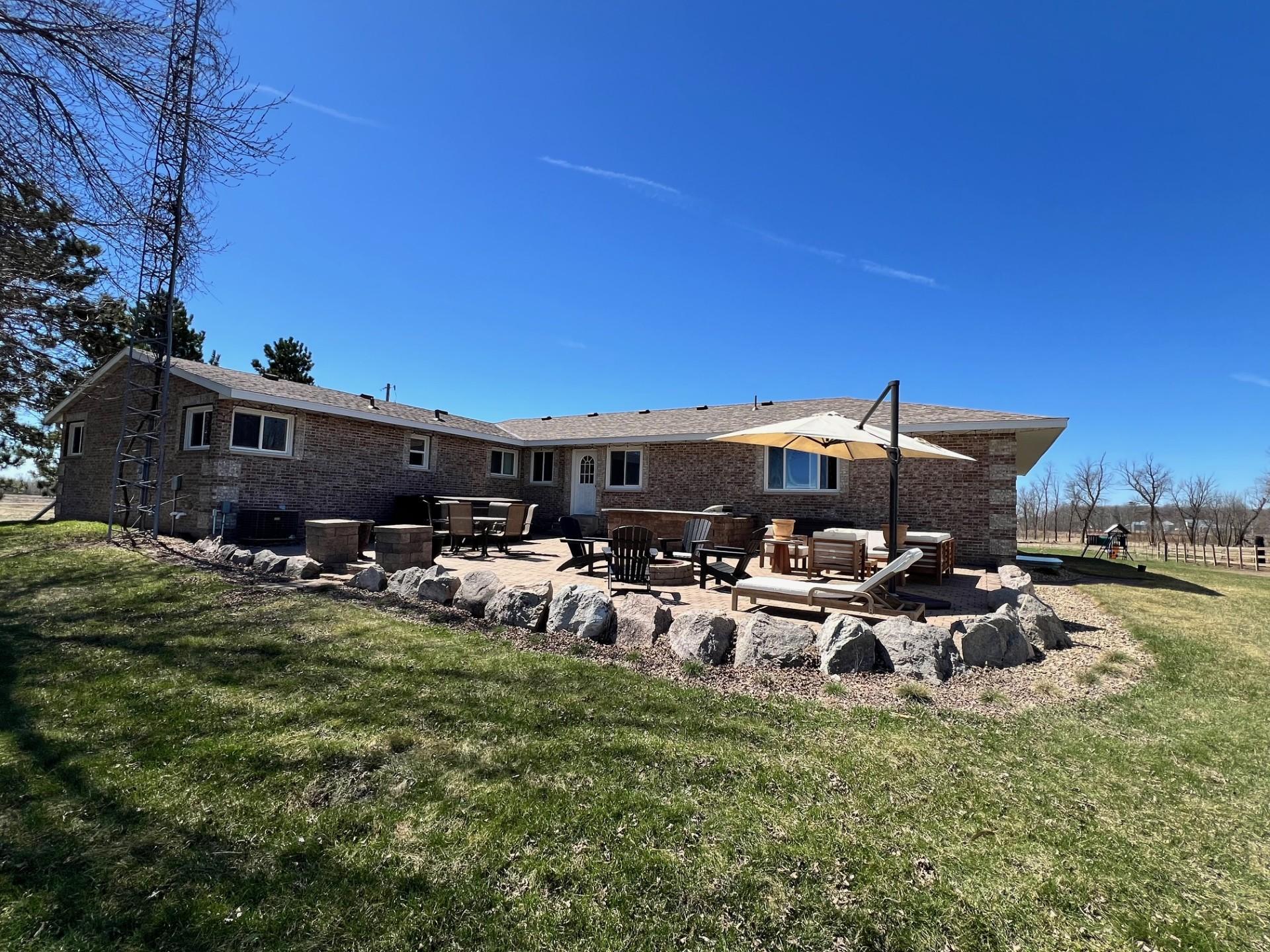 Exterior rear with paver patio