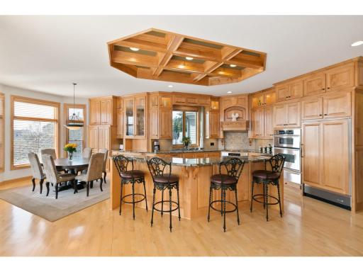Gourmet kitchen with high-end stainless appliances, custom 4 dishwasher drawers, sub zero refrigerator, wine fridge, ice maker, water filtration and more!