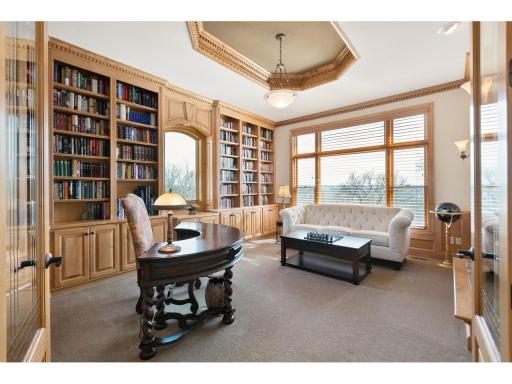 Executive style main floor office with views of the Minnesota River Valley.