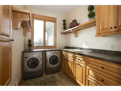 Main & upper floor laundry for added convenience