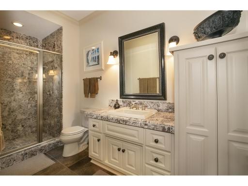 Lower level 3/4 bathroom