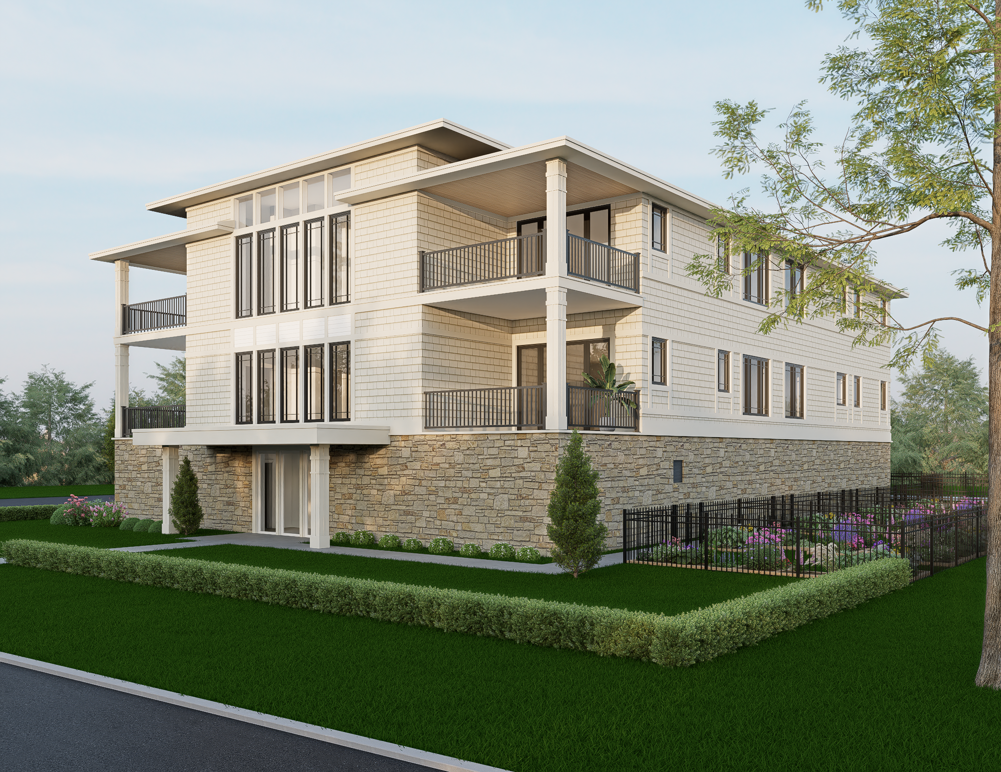 These are renderings of the home, finishes can be changed.