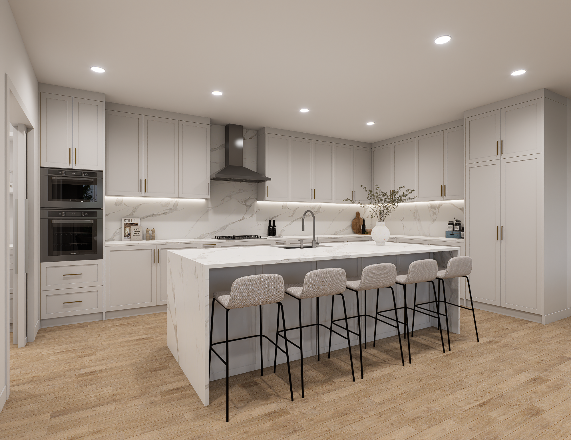 These are renderings of the home, finishes can be changed.