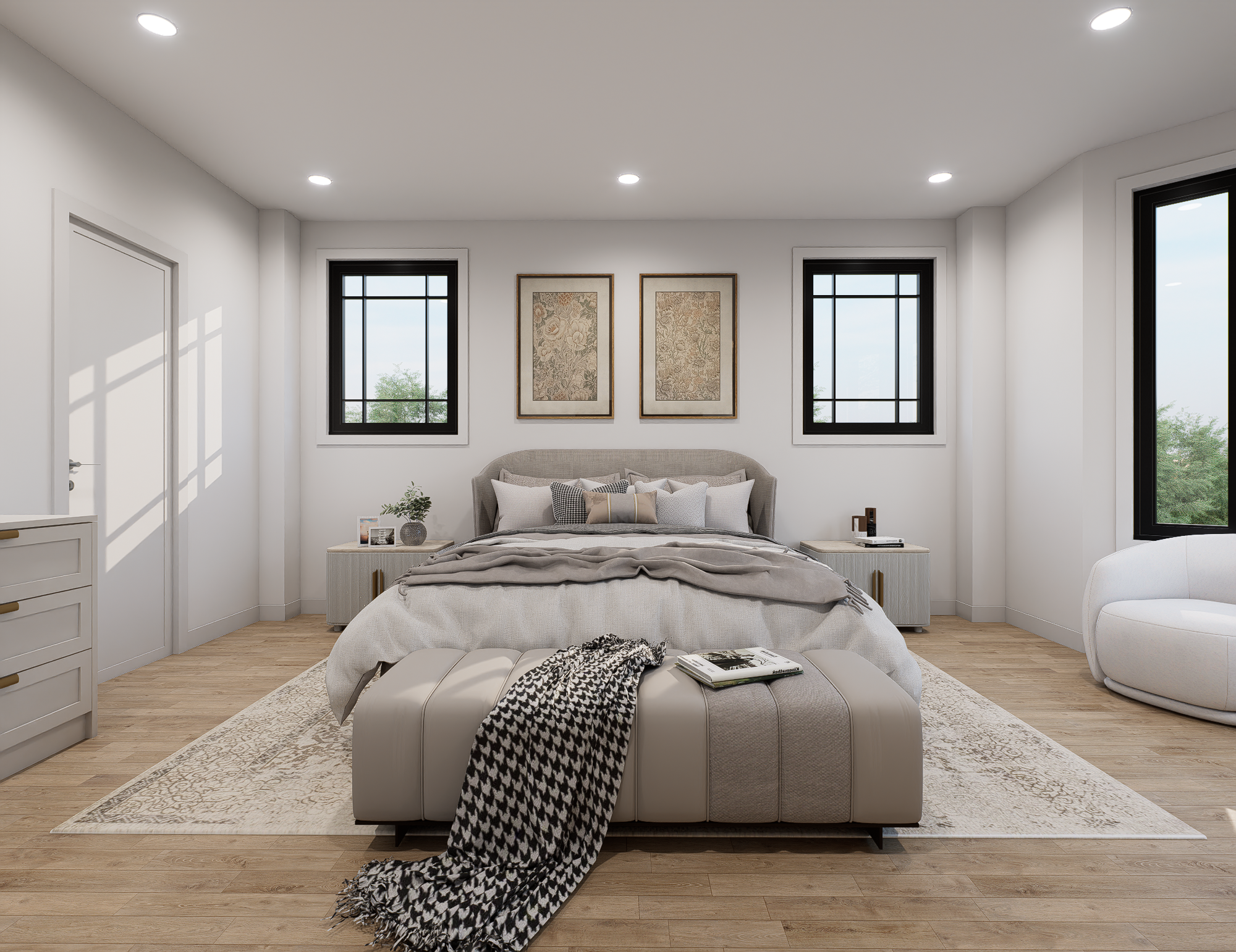 These are renderings of the home, finishes can be changed.